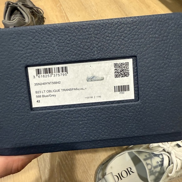 Dior B23 LT OBLIQUE TRANSPARENLY Blue/Grey - Picture 12 of 13